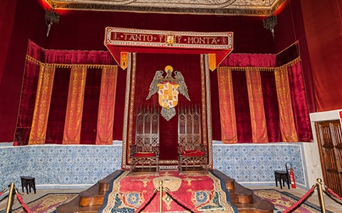 Throne Room inside the Alcázar of Segovia