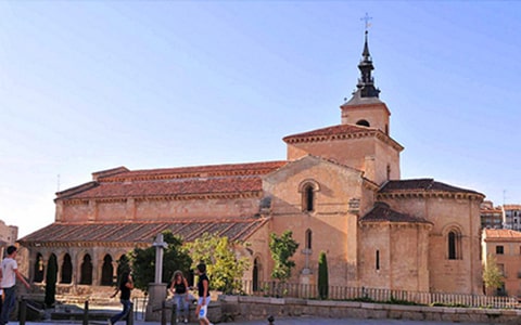 Exterior of San Millán Church in Segovia